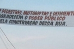 BURITIS: Rua comercial está intransitável e trabalhadores pedem providência