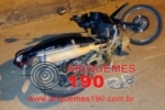 ARIQUEMES: Rapaz fica gravemente ferido ap&oacute;s cair de moto no Setor 03