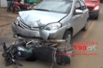 ARIQUEMES: Motociclista sofre escoria&ccedil;&otilde;es ap&oacute;s grave colis&atilde;o na Av. Quatro Cachoeiras