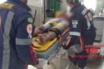 ARIQUEMES: Buraco causa queda de motociclista na Av. Perimetral Leste