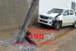 ARIQUEMES: Urgente – Motociclista quebra perna após se chocar contra uma caminhonete 