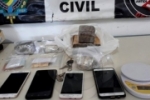 PORTO VELHO: Cinco são detidos pelo Denarc com mais de um quilo de droga