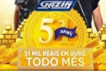 É HOJE o último sorteio da Promoção “51 ANOS, 51 MIL REAIS EM OURO TODO MÊS" da Móveis Gazin
