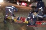 ARIQUEMES: Acidente na Av. Quatro Cachoeiras deixa mulher ferida