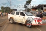 ARIQUEMES: Condutor armado se envolve em acidente na Av. Jamari