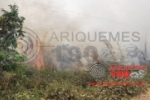 ARIQUEMES: Grande queimada em pastos na BR–421 gera transtornos a condutores e moradores