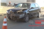 ARIQUEMES: Motociclista fratura as duas pernas em grave colisão de carro e moto na Av. Urupá