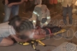 ARIQUEMES: Condutora sofre escoriações após queda de moto causada por cachorro