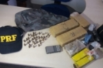 JI–PARANÁ: PRF apreende 4,2 quilos de maconha e 38 munições com foragido da Justiça