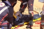 ARIQUEMES: Mulher sofre queda na BR–364 após perder controle de moto ao passar por buracos