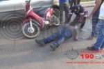ARIQUEMES: Homem ferido em acidente na Av. Machadinho recusa ser socorrido