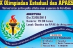 ARIQUEMES: Participe da X Olimpíadas Estaduais da APAE