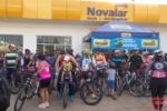ARIQUEMES: Quase duas toneladas de alimentos foram arrecadadas no Passeio Ciclístico Solidário da Novalar