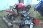 ARIQUEMES: Informação anônima leva PM a localizar moto furtada em barraco abandonado