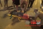 ARIQUEMES: Jovem sofre escoriações em acidente de moto na Av. Tancredo Neves