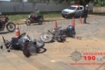 ARIQUEMES: Colisão de motos deixa duas vítimas feridas na Avenida Vimbere