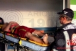 ARIQUEMES: SAMU socorre vítima que caiu de garupa de moto na Av. Tancredo Neves