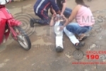 ARIQUEMES: Idoso é atropelado por moto na Av. Guaporé