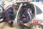 ARIQUEMES: Condutor de carro passa mal, colide com motociclista e com carro estacionado na Av. Tucanos