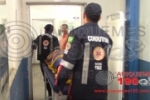 ARIQUEMES: Passageira de mototáxi sofre escoriações em acidente na Av. Jamari