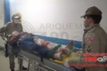 ARIQUEMES: Pai e filha ficam feridos após colisão em cabeceira de ponte na RO–257