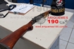 MONTE NEGRO: Após briga de casal, Força Tática apreende espingarda de agressor