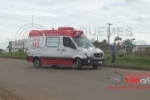 ARIQUEMES: Motociclista vai parar no pronto socorro após acidente no Trevo da BR–364