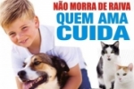 Sábado agora, dia 24 de novembro, tem vacinação contra raiva em Ariquemes