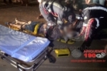 ARIQUEMES: Duas pessoas ficam feridas em acidente entre motos no Setor 09