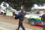 ARIQUEMES: Após denúncia, Polícia Militar localiza TV de 42 polegadas escondida em matagal