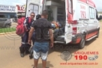 ARIQUEMES: Motociclista fica ferido após colidir em traseira de carro na Av. Tancredo Neves