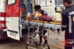 ARIQUEMES: Motociclista fica ferido ao colidir com carretinha