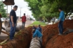 Ariquemes: SEMOSP realiza obras de drenagem para escoar acúmulo de água das chuvas