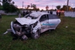 PORTO VELHO: Vídeo: motorista destrói muro de área militar em grave acidente com quatro vítimas
