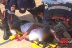 ARIQUEMES: Motociclista sofre queda por falta de freio na Av. Capitão Silvio