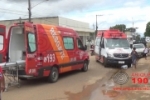 ARIQUEMES: Condutor passa mal e cai de moto na Av. Tucanos