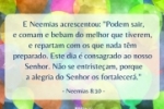 A alegria do Senhor é sua força