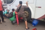 Acidente quase tira vida de motociclista no centro de Ji–Paraná