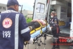 ARIQUEMES: Rapazes ficam feridos em acidente entre moto e bicicleta na Av. Jaru