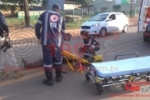 ARIQUEMES: Motociclista sofre queda na BR–421 e é socorrido pelo SAMU