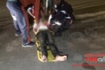 ARIQUEMES: SAMU socorre ciclista que sofreu convulsão na Av. Guaporé
