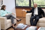 Mecanismo de investimentos próprios às universidades foi debatido entre Confúcio e a reitora da unB, Márcia Abrahão