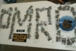 JARU: Polícia Militar apreende grande quantidade de droga no Setor 04 e prende acusado de tráfico