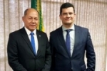 Em reunião com Moro, Coronel Chrisóstomo solicita helicóptero para segurança de Rondônia