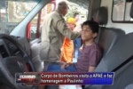 ARIQUEMES: VÍDEO – Corpo de Bombeiros visita APAE e leva Paulinho para passeio de viatura