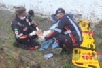 ARIQUEMES: Motociclista fratura a perna em colisão com caminhonete no Jardim Paraná