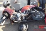 MONTE NEGRO: Jovem fica ferida em acidente envolvendo carro e moto