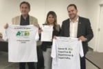 Alex Redano recebe presidente da Fecomércio e representante da AJE