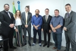 Presidente Laerte Gomes recebe direção da OAB para discutir derrubada de veto ao projeto que trata de piso salarial do advogado
