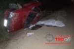 ARIQUEMES: Mulher é esmagada por carro em capotamento na LC–70 do B–40